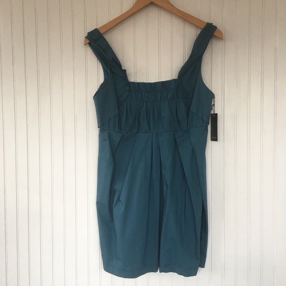 NWT Vera Wang Teal Mini Dress Size 6 (EU 40) XS S